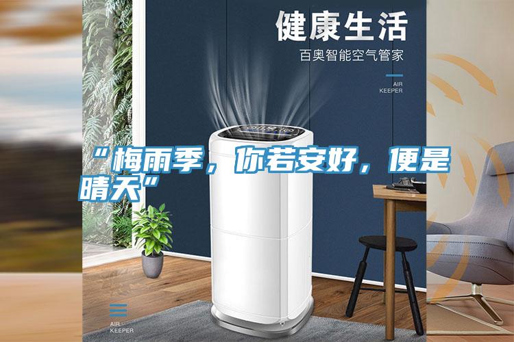 “梅雨季，你若安好，便是晴天”