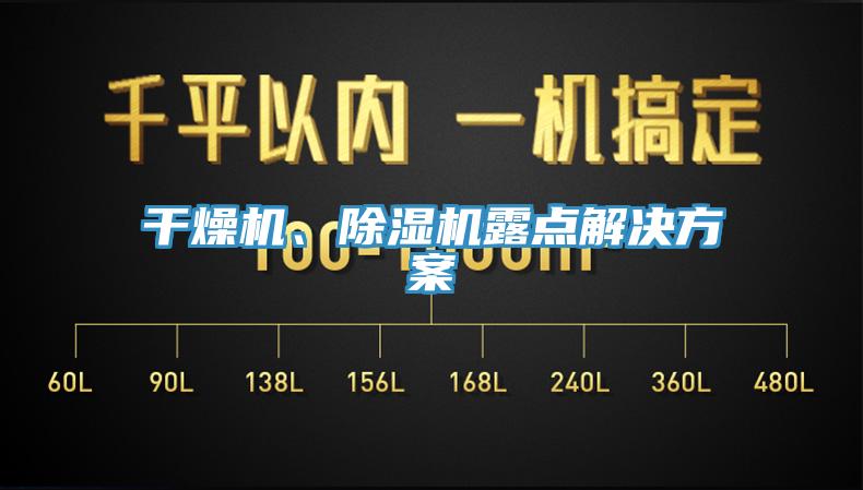 干燥机、蕾丝视频污污污露点解决方案