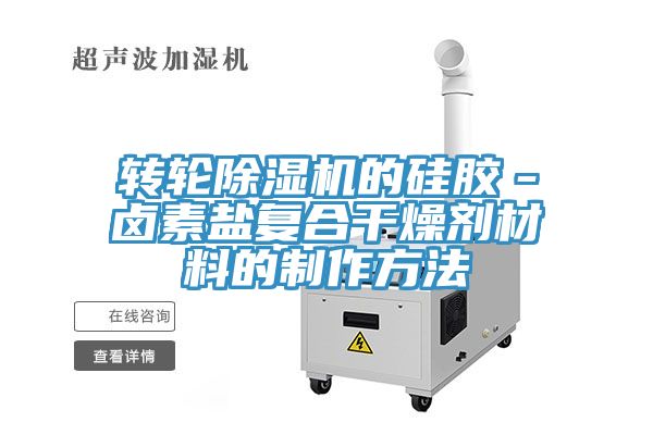 转轮蕾丝视频污污污的硅胶－卤素盐复合干燥剂材料的制作方法